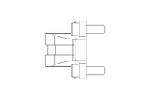 Swivel flange