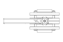 Butterfly valve B OD2.5 FVF MA E