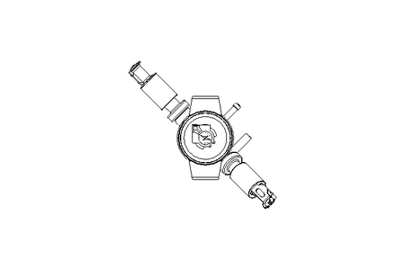 Aseptic double seat valve