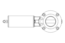 Butterfly valve B DN050 WVW NC F