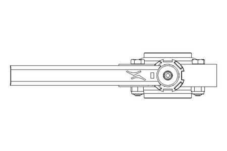 Butterfly valve B DN050 WVW MA F