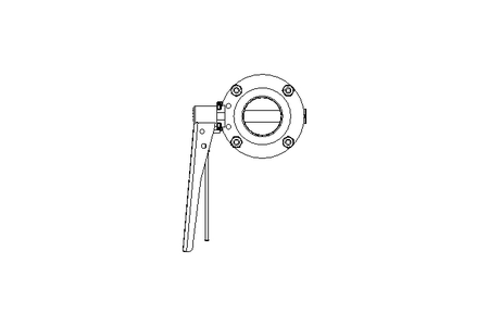 Butterfly valve B DN050 WVW MA F