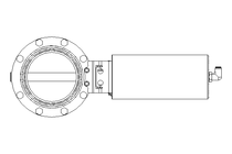 Butterfly valve B DN100 CVC NC E EX