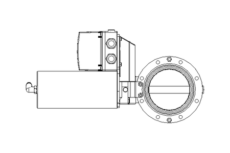 Butterfly valve BR DN100 OVO NC E