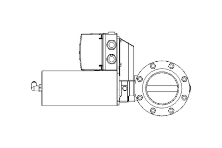 Butterfly valve BR DN080 FVF NC E