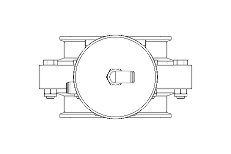 Butterfly valve B DN100 CVC AA F