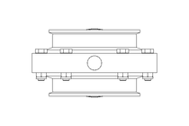 Butterfly valve B DN100 CVC NC F