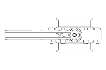 Butterfly valve B OD3.0 CVC MA E