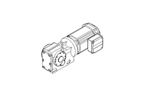 Bevel gear motor 0.75kW 25 1/min