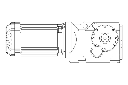 Kegelradgetriebemotor 0,75kW 25 1/min