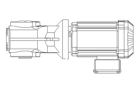 Kegelradgetriebemotor 0,75kW 25 1/min