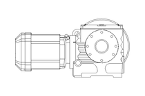 Schneckengetriebemotor 0,37kW 20 1/min