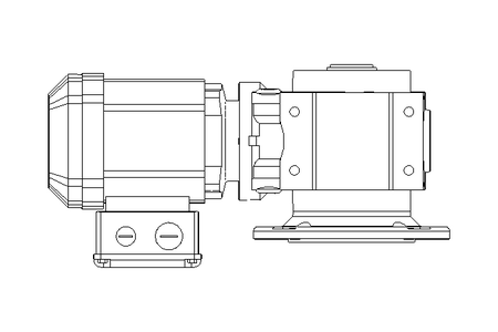 Schneckengetriebemotor 0,37kW 20 1/min