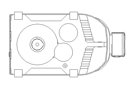 Moto-réducteur plat 18,5kW 45 1/min