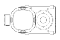 Moto-réducteur plat 18,5kW 45 1/min