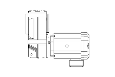 Flachgetriebemotor 18,5kW 45 1/min