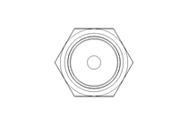 Reducing coupling L 42/15 St-Zn ISO8434