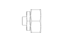 Reducing coupling L 42/15 St-Zn ISO8434