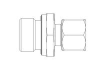 Conector roscado p/ tubos L 10 G1/2"