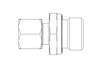 Rohrverschraubung L 10 G1/2" 1.4571