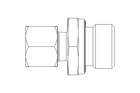 Rohrverschraubung L 10 G1/2" 1.4571