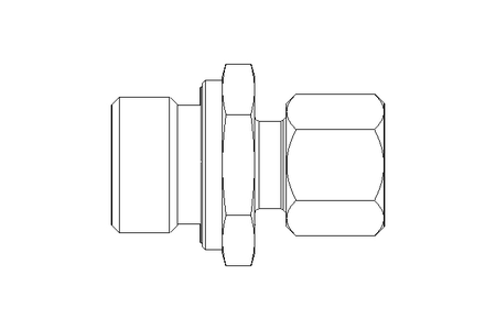 Rohrverschraubung L 10 G1/2" 1.4571