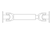 Universal joint shaft D=65 L1=280 L2=310