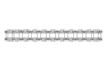 Rollenkette 10B-1 24 Glieder DIN 8187