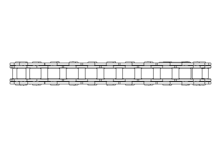 Rollenkette 10B-1 24 Glieder DIN 8187