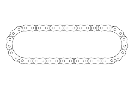 Rollenkette 10B-1 39 Glieder DIN 8187