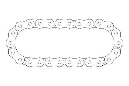 ROLLER CHAIN CPL. 10B-1  26GL.D8187