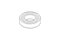 Deep groove ball bearing 61800 2RS 10x19