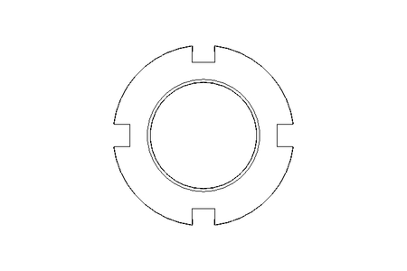 Porca ranhurada M20x1 ST DIN981