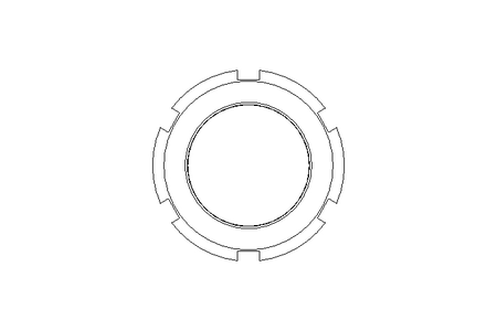 Tuerca ranurada M45x1,5 A2 DIN1804