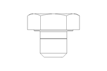 Hexagon screw M10x10 8.8 ISO4017