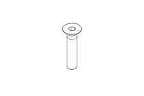 Senkschraube M6x30 A2 70 DIN7991