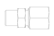 Pipe screw connector LL 8 R1/8"