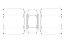 Pipe screw connector LL 6/6 St-Zn