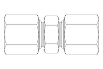 Raccord de tube LL 6/6 St-Zn DIN2353