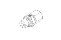 Conector roscado p/ tubos L 8 G1/4"