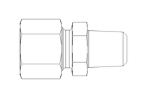 Rohrverschraubung L 10 NPT1/4" A2