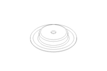 Membrane/diaphragme D=34 L/H=6 NBR