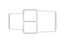 Doppelnippel R1/8-1/4 G2 63-0402