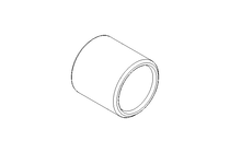 Plain bearing bush 8x10x10 1.4301