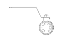 Kugelhahn 1" PN63 1.4408 manuell