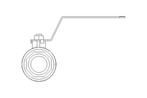 Ball valve 1" PN63 1.4408