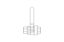 Ball valve 1" PN63 1.4408