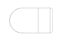 CANTONEIRA  1/4"  L=21  1.4571 DIN2987