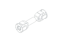 Universal joint shaft D=58 L1=210 L2=245