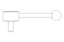 Flachspannhebel D M10x20